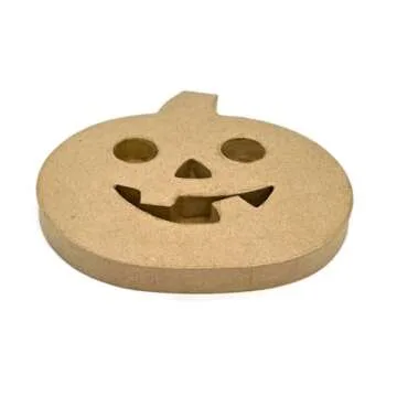 AllStellar Set of 3 Halloween Paper Mache Cutouts – Witch, Ghost, and Pumpkin Shaped Decorations for Crafting, Art Projects, DIY, and Spooky Seasonal Décor. Measuring Around 7x5.5 in.