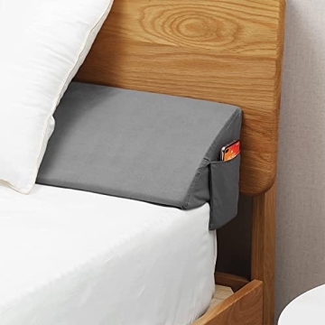 Vekkia King Wedge Pillow for Headboard Gaps and Comfort