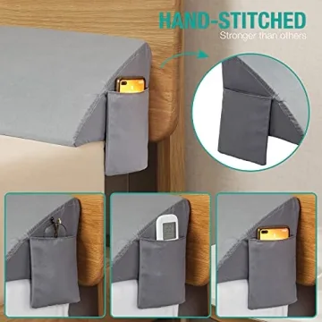 Vekkia King Wedge Pillow for Headboard Gaps and Comfort