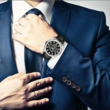 Elegant Souarts Men Watch Set - Perfect Gift for Any Man