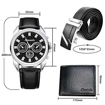 Elegant Souarts Men Watch Set - Perfect Gift for Any Man