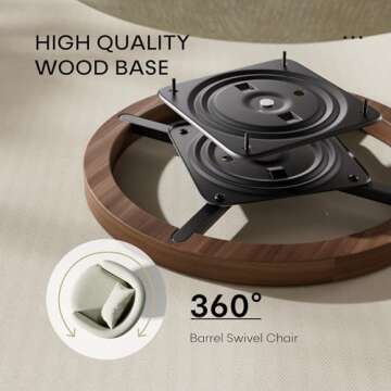 Stylish 360 Swivel Chair Set for Modern Living Spaces