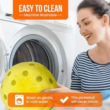 TILTECH Pickleball Pillow - Huggable Plush Pickleball Cushion, 12" Soft & Comfortable Stuffed Pickleball Gift, Realistic and Funny Pillow, Gifts for Pickleball Lovers, Sports Pillow