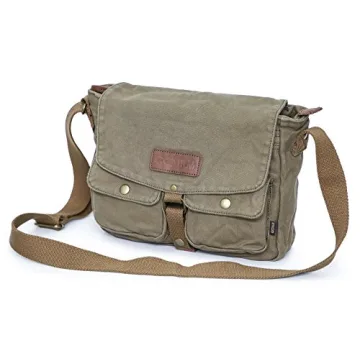 Gootium Vintage Canvas Messenger Bag Durable Crossbody Satchel