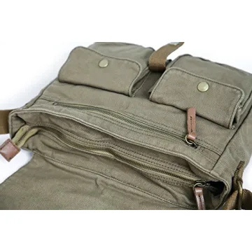 Gootium Vintage Canvas Messenger Bag Durable Crossbody Satchel