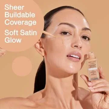 wet n wild Bare Focus Skin Tint, 5% Niacinamide Enriched, Buildable Sheer Lightweight Coverage, Natural Radiant Finish, Hyaluronic & Vitamin Hydration Boost, Cruelty-Free & Vegan - Buff Bisque