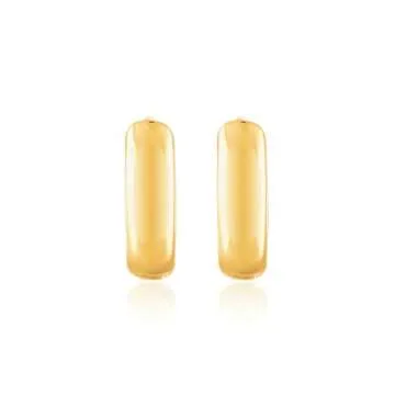 KISPER 18K Gold Plated Cuff Huggie Small Hoop Earrings for Women