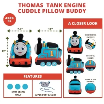 Franco Thomas & Friends Kids Super Soft Plush Cuddle Pillow Buddy