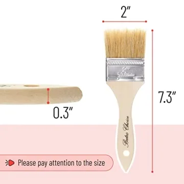 Bates 2 Inch Chip Paint Brushes, 9 Pack for Quality Painting