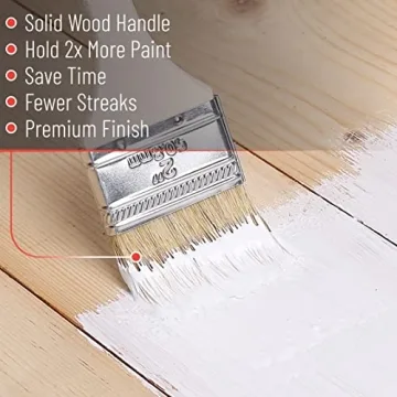 Bates 2 Inch Chip Paint Brushes, 9 Pack for Quality Painting