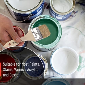 Bates 2 Inch Chip Paint Brushes, 9 Pack for Quality Painting