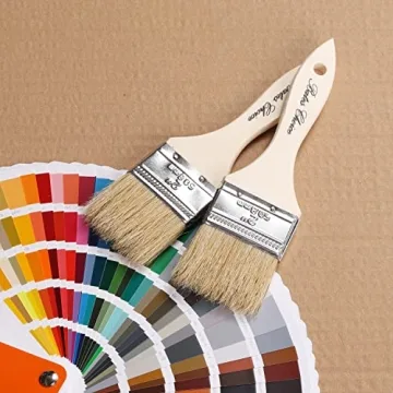 Bates 2 Inch Chip Paint Brushes, 9 Pack for Quality Painting