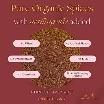 Chinese Five Spice Organic Blend Seasoning, The Spice Hut, 2.0 Ounce