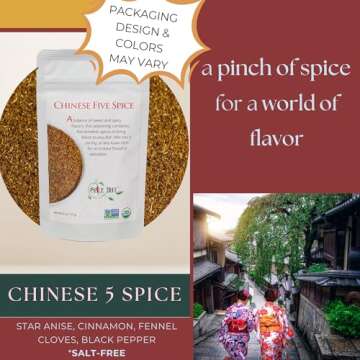 Chinese Five Spice Organic Blend Seasoning, The Spice Hut, 2.0 Ounce