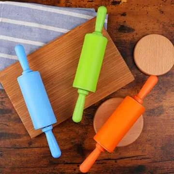 STOBOK Mini Rolling Pins for Kids - Fun Dough Tools