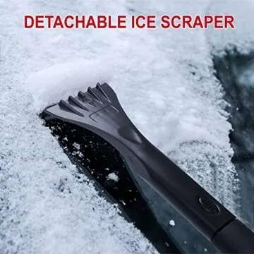 YONHAN Extendable Snow Brush & Ice Scraper 3-in-1
