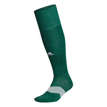 adidas Metro 5 Soccer Socks - Unisex Youth Sports Socks (1-Pair) in Dark Green and Clear Grey