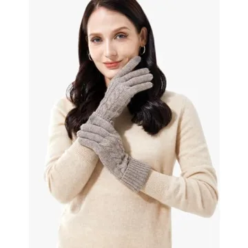 Cozy VIKIDEER Touchscreen Cashmere Gloves for Women