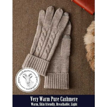 Cozy VIKIDEER Touchscreen Cashmere Gloves for Women