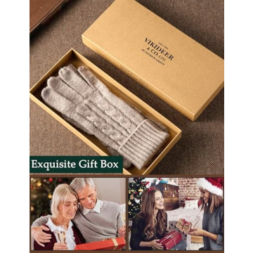 Cozy VIKIDEER Touchscreen Cashmere Gloves for Women