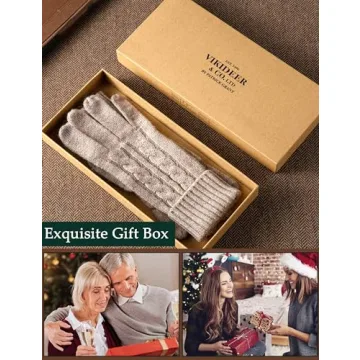 Cozy VIKIDEER Touchscreen Cashmere Gloves for Women