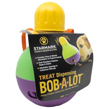 Starmark Bob-A-Lot Interactive Dog Toy for Healthy Eating