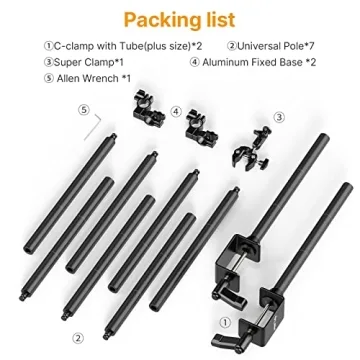 jusmo LS15 Desk Overhead Camera Mount Rig for Content Creation