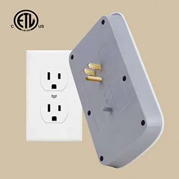 Oviitech 6 Outlet Extender with 4 USB Ports for Safe Charging