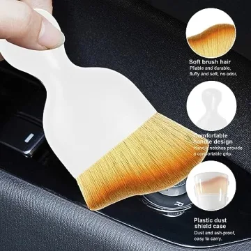 Ziciner Car Detailing Brush - Compact Cleaning Tool