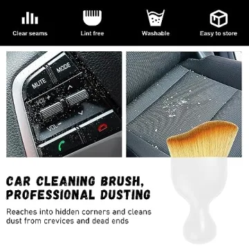 Ziciner Car Detailing Brush - Compact Cleaning Tool