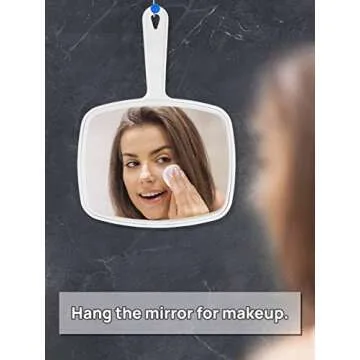 OMIRO Handheld Mirror for Perfect Reflection Anytime