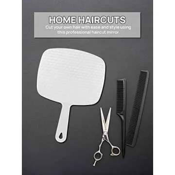 OMIRO Handheld Mirror for Perfect Reflection Anytime