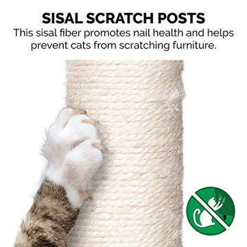 Furhaven 69.3" Tall Cat Tree - Cat Playground & Scratching Post - Cream