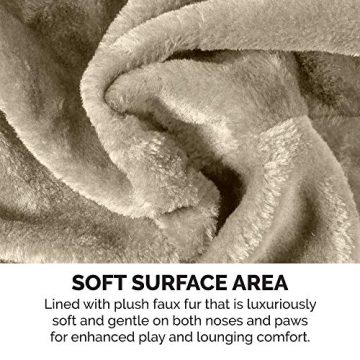 Furhaven 69.3" Tall Cat Tree - Cat Playground & Scratching Post - Cream