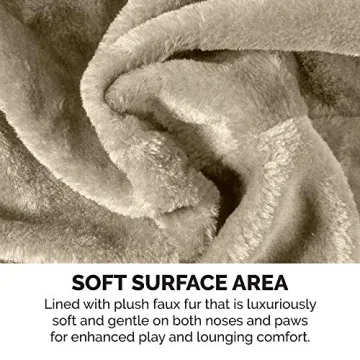 Furhaven 69.3" Tall Cat Tree - Cat Playground & Scratching Post - Cream