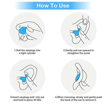 Frienda 21 Pairs Ear Plugs for Sleeping Reusable Moldable Silicone Earplugs Soft Noise Cancelling Earplugs Sound Blocking Ear Plugs with Case for Swimming Concert 32dB NRR (White, Blue, Orange)