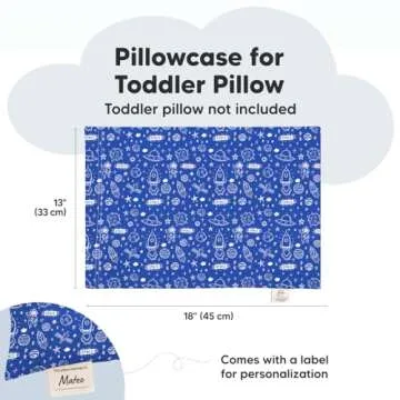 KeaBabies Toddler Pillowcase for 13X18 Pillow - Organic Toddler Pillow Case for Boy, Kids - 100% Nat...