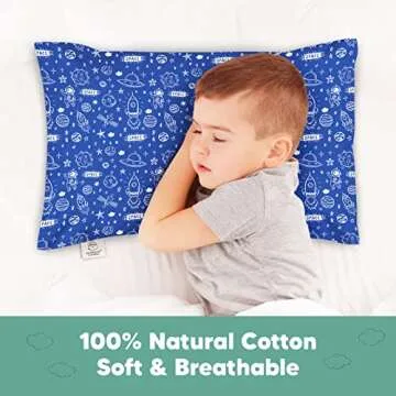 KeaBabies Toddler Pillowcase - Soft Cotton for Kids