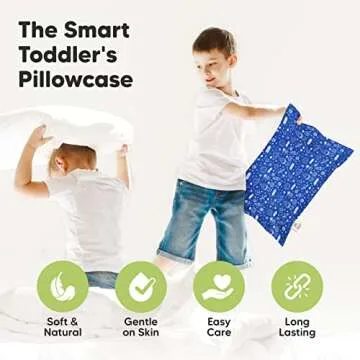 KeaBabies Toddler Pillowcase - Soft Cotton for Kids