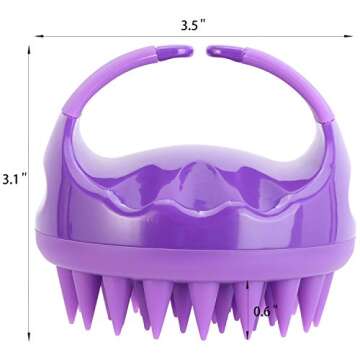 BTYMS Silicone Hair Shampoo Scrubber for All Ages