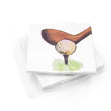 Golf Retro Cocktail Napkins for Party Lovers