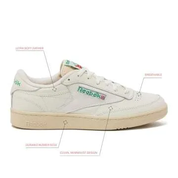 Reebok Unisex-Adult Club C 85 Vintage Sneakers - Iconic Style & Comfort