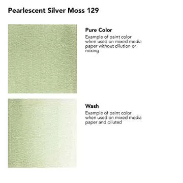 Daler-Rowney FW Pearlescent Acrylic Ink Bottle Silver Moss - Acrylic Drawing Ink for Artists and Stu...