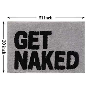 Stylish UIOIU Get Naked Bath Mat for Every Bathroom