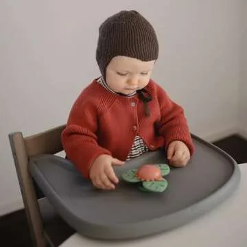 mushie Dino Suction Spinner Toy for Toddlers - Fun & Safe