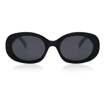 Vintage Zeelool Women Oval Sunglasses with Polarized UV400 Protection