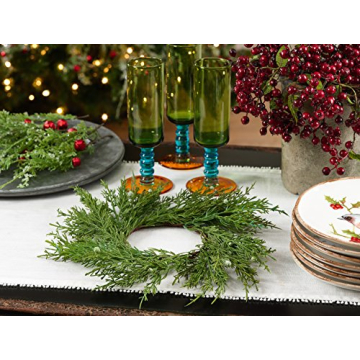 Beautiful SARO LIFESTYLE Artificial Cypress Wreaths Set of 4