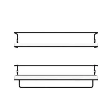 Versatile ZGO Floating Shelves with Towel Rack