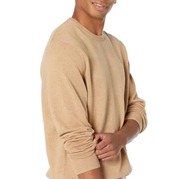 Amazon Essentials Men's Crewneck Sweater - Camel Heather