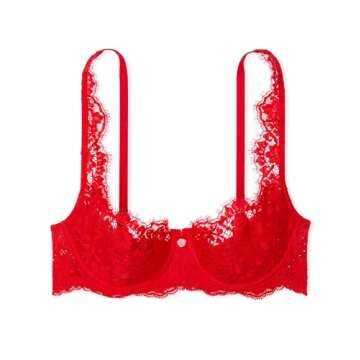 Victoria's Secret Fashion Show '24 Women's Lace Uplift Bra, Bright Vermillion, 34C